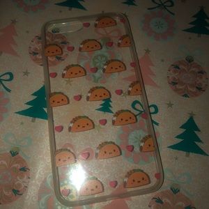 clear taco phone case